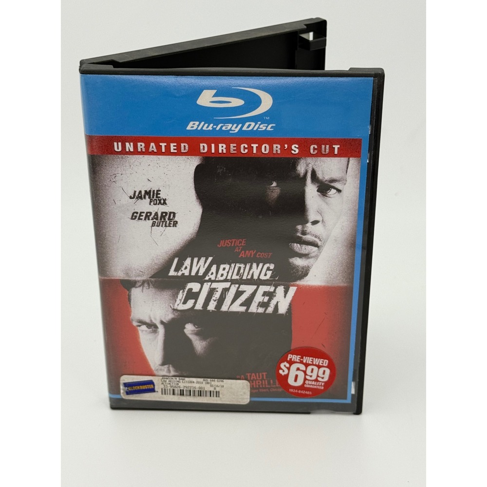 Law Abiding Citizen Blu-ray Unrated Directors Cut Jamie Foxx Gerard Butler
